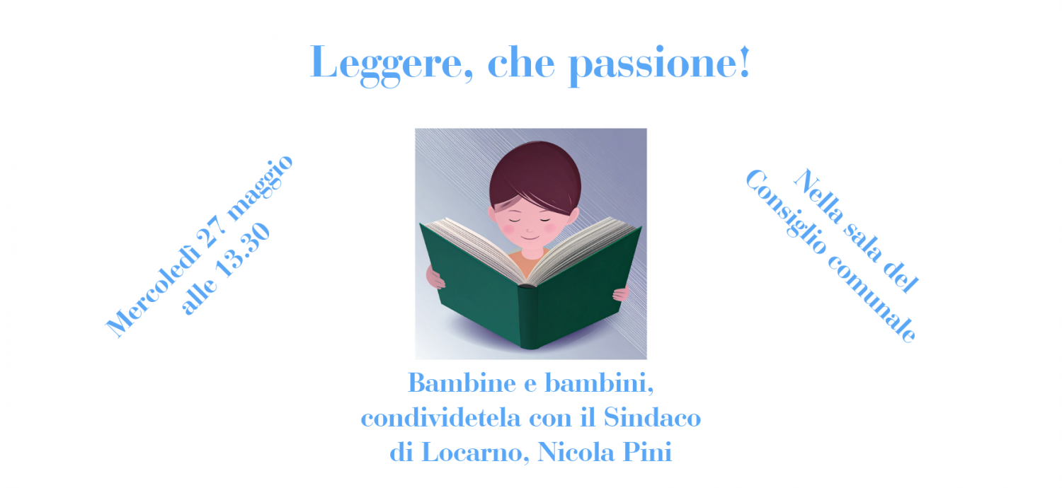 Leggere, che passione! Bimbe e bimbi, condividetela con il Sindaco