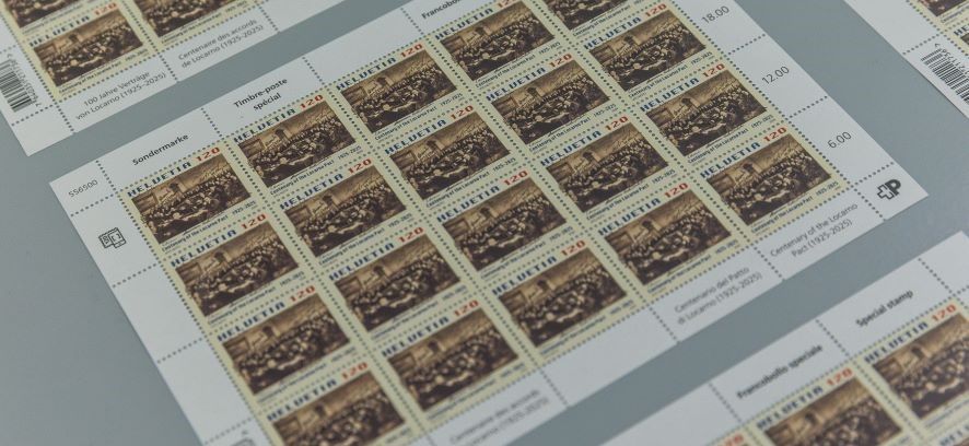 Locarno celebra il Centenario del Patto con un francobollo commemorativo